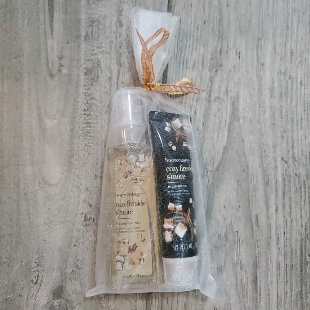 Bodycology Cozy Fireside S'more Fragrance Mist 2oz And Body Cream 1oz New